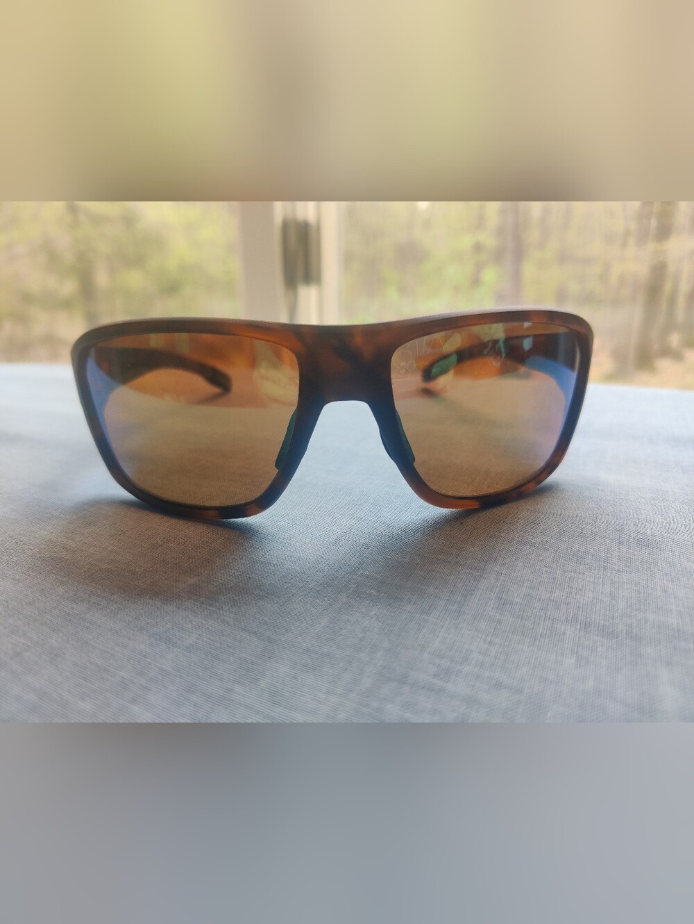 Oakley Tortoise Brown Frame Sunglasses with Amber Lenses